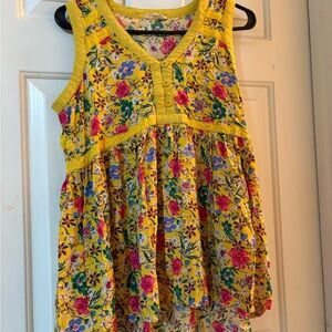 Floral Yellow Top